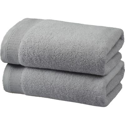 Handtücher OTTO HOME "Fenya, flauschig und weich, Premium Handtücher, Duschtücher, 550gr/m²", weiß (hellgrau), B:50cm L:100cm, Webfrottier, Obermaterial: 100% Baumwolle, Handtücher, mit Bordüre, Set, 100% Baumwolle, Hotel-Qualität, 5 Jahre Garantie