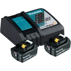 Makita Power Source-Kit Li 18 V / 2x 5,0 Ah Akku + Ladegerät - 197570-9