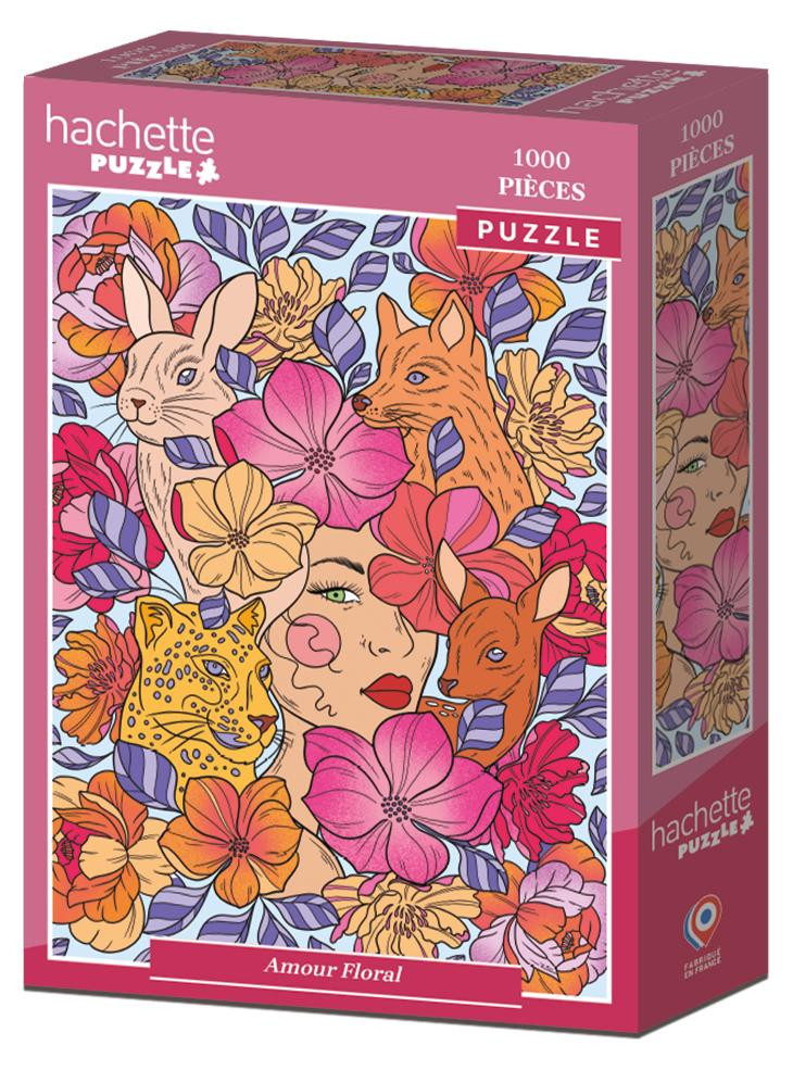 Hachette Puzzel Amour Floral - 1000 stukjes - Meerkleurig