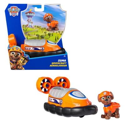 PAW Patrol - Zuma-Figur mit Luftkissen-Boot, stabiles Basis-Fahrzeug (2025), authentisches Spielzeug zur Serie für Kinder ab 3 Jahren
