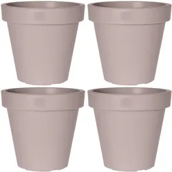 ProGarden, Blumentopf, Blumentopf rund, Pflanztopf aus 100% recyclebarem Kunststoff, Ø 30 cm, 4er-Set (30 x 26 cm)