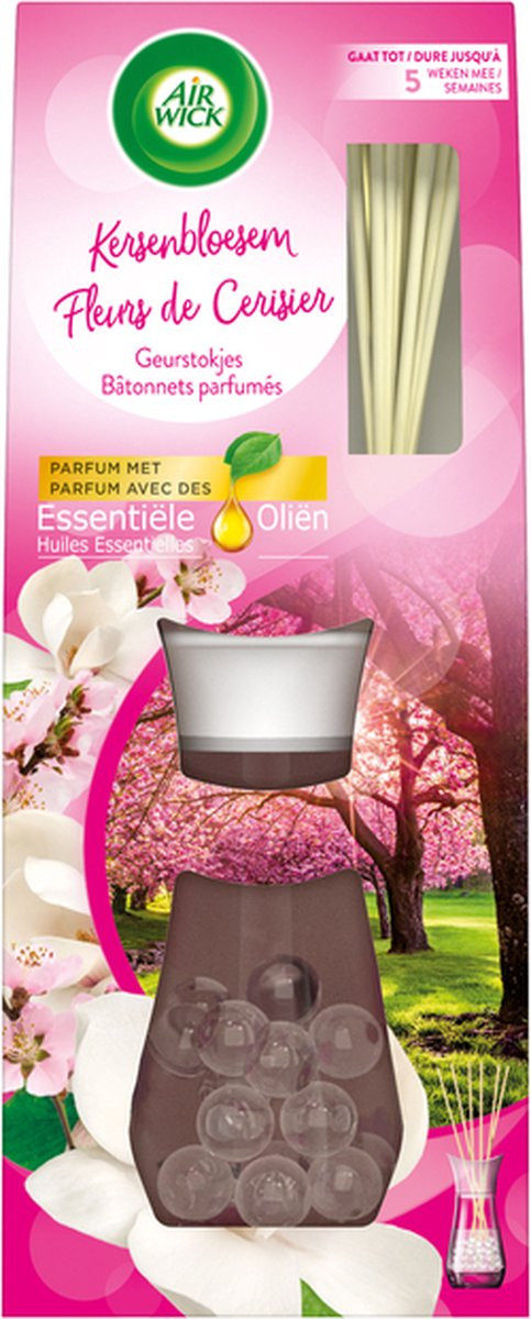 Air Wick Reeds Essential Oil Geurstokjes Kers 33 ml