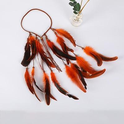 Feder-Traumfänger-Haar-Accessoires, Bohemian-Stil, Traumfänger-Feder-Haar-Stirnband, Damen-Haar-Accessoires