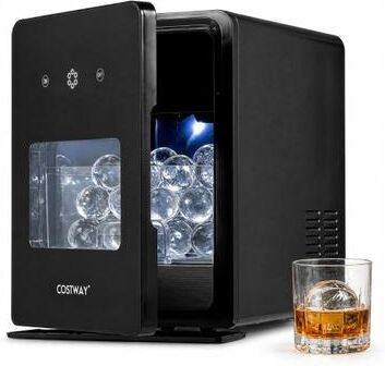 Costway 2 Inch Countertop Ice Ball Maker with 4 Ice Balls Made in 38 Minutes-Black