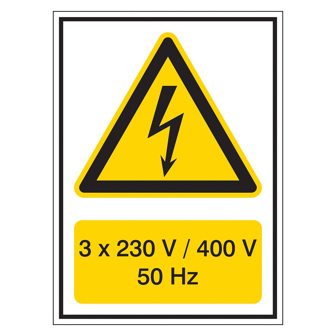 Brady KOMBI 14 148X210MM SA POLYESTER B7541, Warnschilder für die Spannungskennzeichnung (251623)