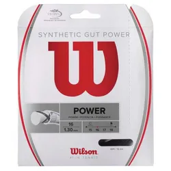 Tennissaite - Wilson - SYNTHETIC GUT POWER - schwarz - 12,2 m