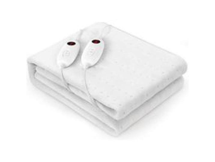 Surmatelas Chauffant 2 Places 100W 187x139 cm 6 Température - Blanc - Polyester