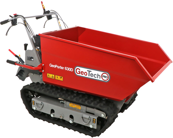 GeoTech Pro GeoPorter 630D - Motocarriola cingolata dumper 600Kg