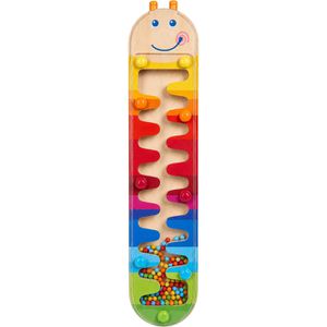 Haba Kinder-Musikinstrument 1302593001, Regenmacher Wurm aus Holz, ab 2 Jahre