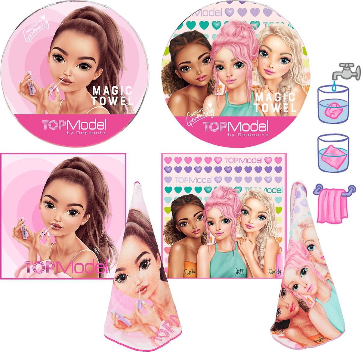 Depesche TOPModel magische handdoek BEAUTY and ME