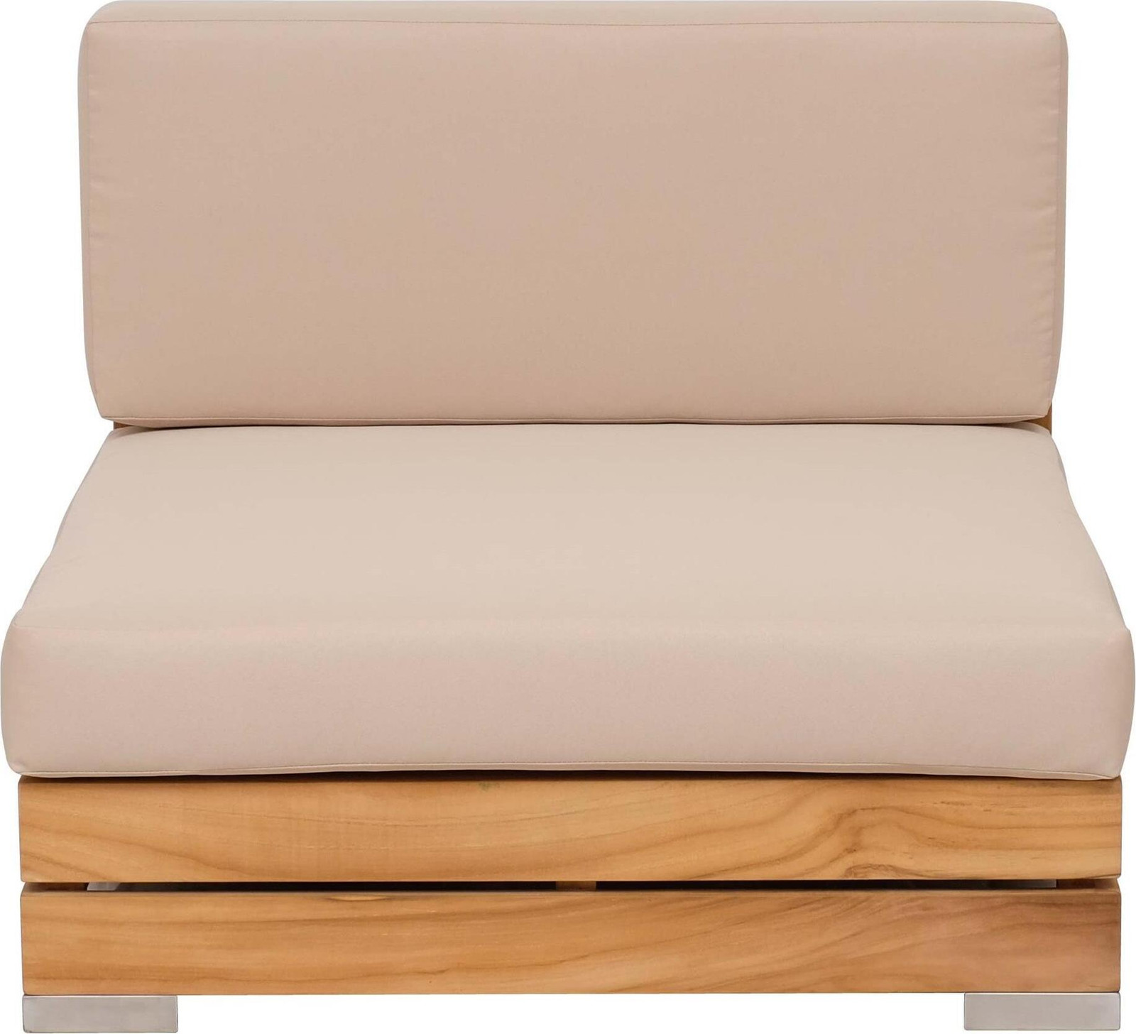 Lestix International Corsica Loungestoel van massief teakhout met zitkussen