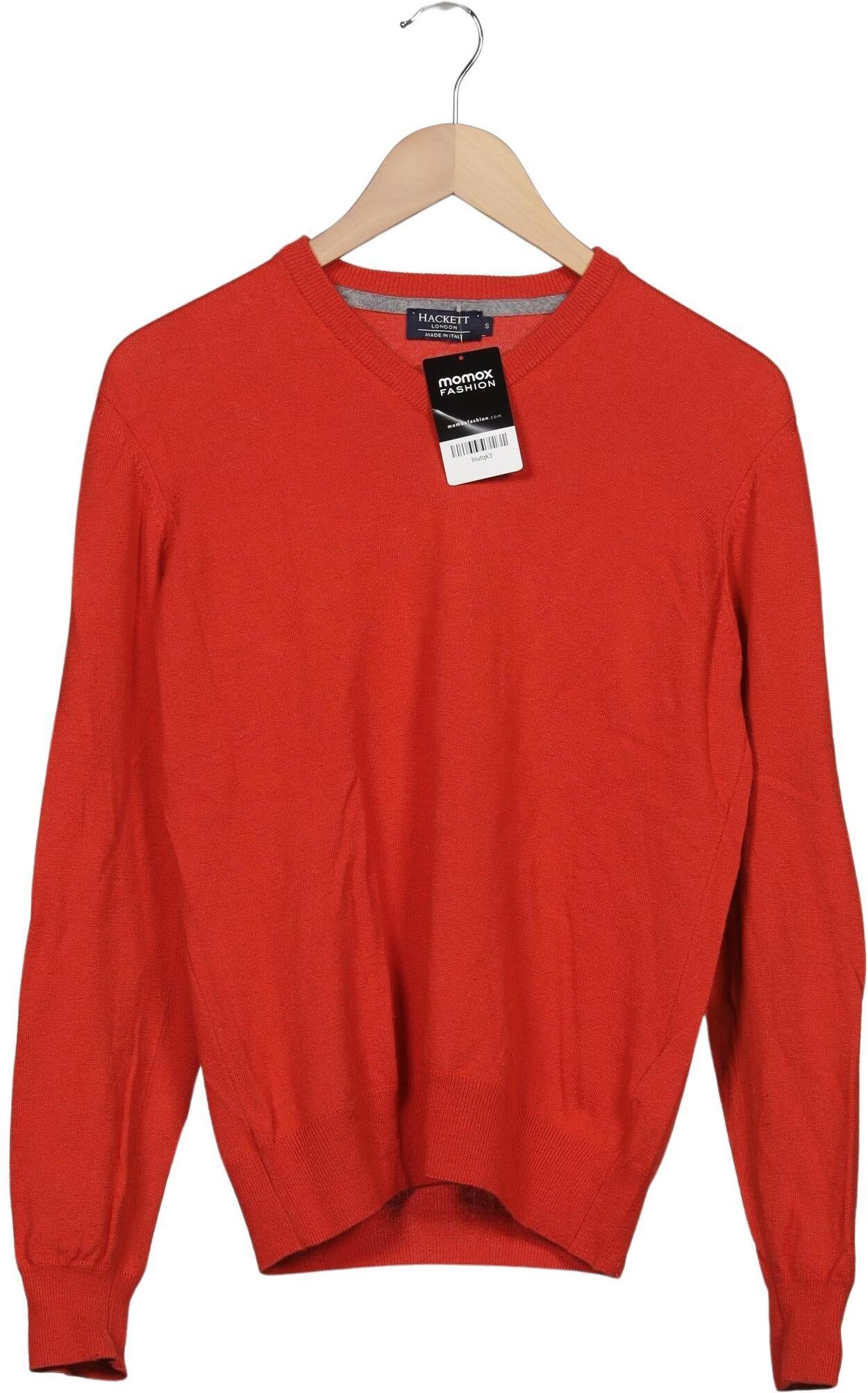 Hackett London Herren Pullover, Orange, Gr. S, Seide / Kaschmir - Second Hand