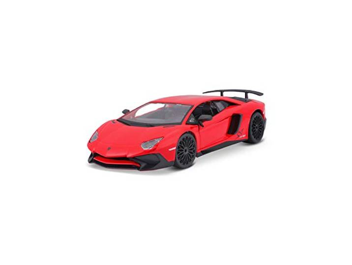 Bauer Spielwaren 18-21079 Lamborghini Aventador SV Coupe Jaguar modelauto op schaal 1:24, rood