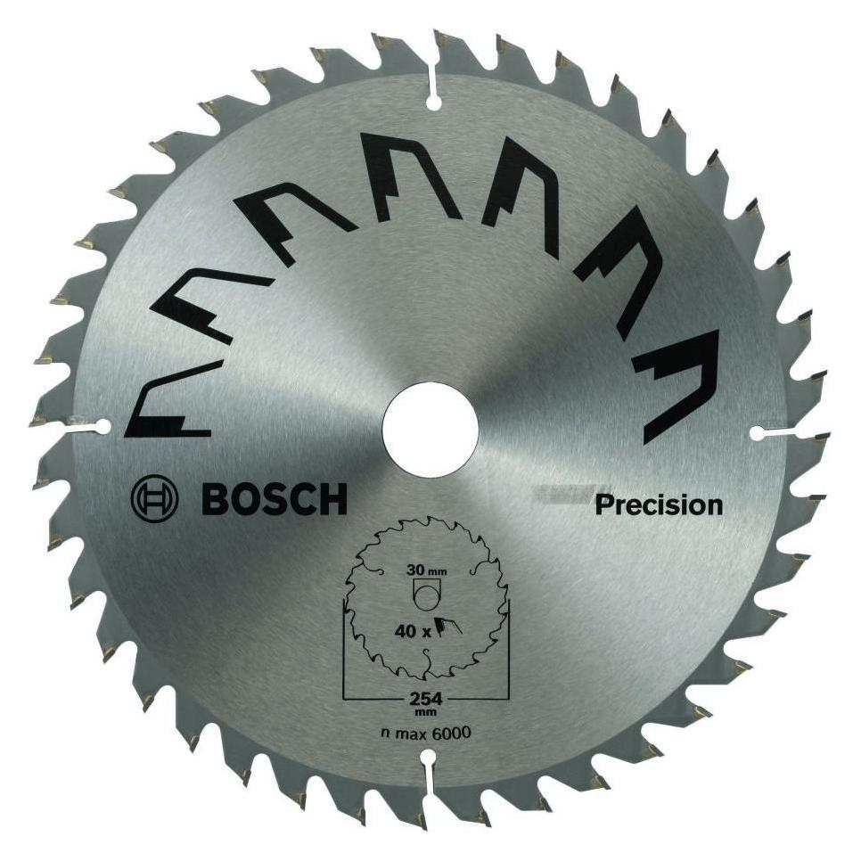 DIY Kreissägeblatt PRECISION D= 254 mm Bohrung= 30 mm Z= 40 (2609256B59)