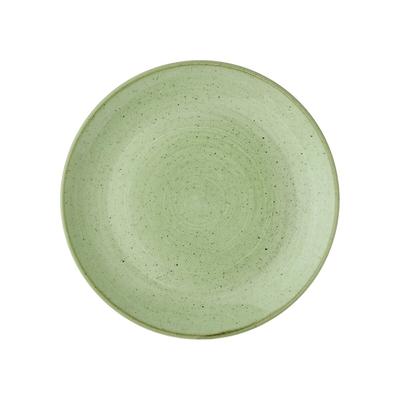 Churchill Stonecast Sage Green Teller Flach Coup 23cm