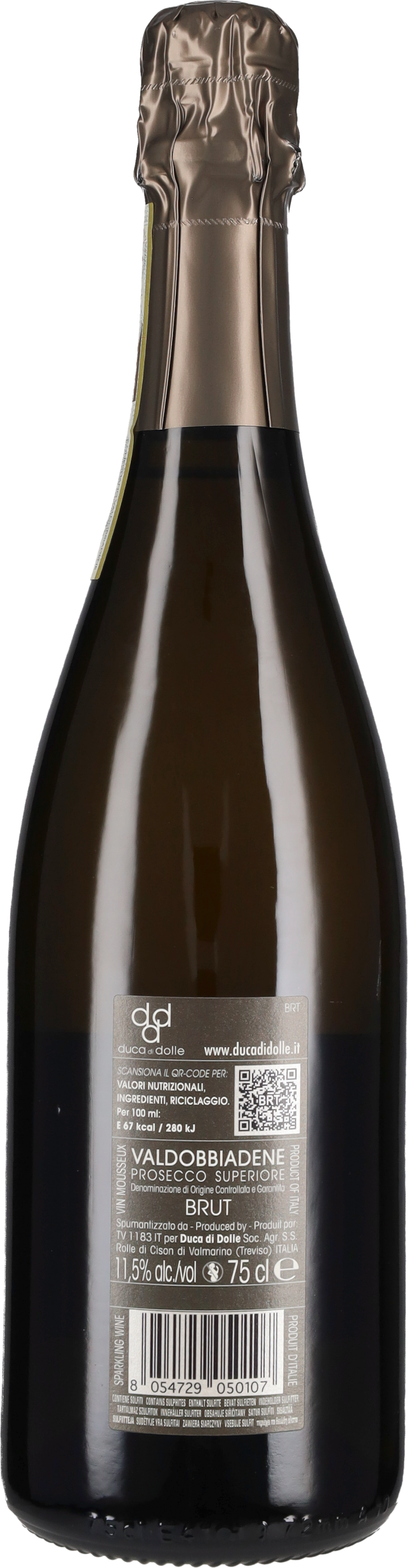 Duca di Dolle Prosecco di Valdobbiadene Superiore Brut 'BRT'