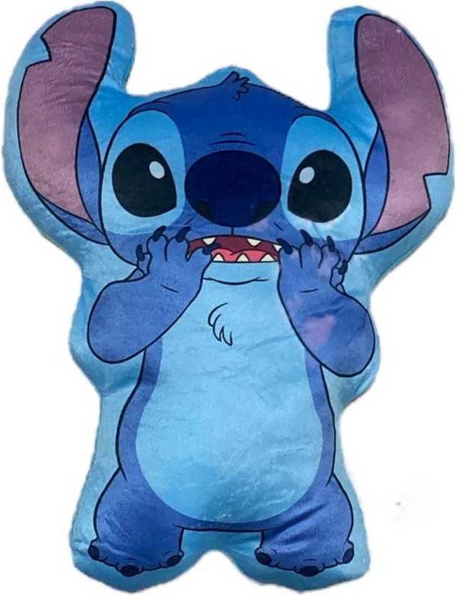 Disney Stitch Sierkussen – Lilo en Stitch gevormd kussen – 33 x 26 cm