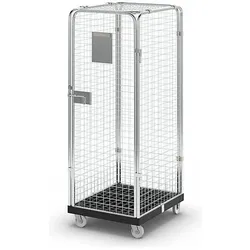 eurokraft basic, Transportwagen, Rollbox BASICline mit recyceltem Kunststoff (500 kg, 1)
