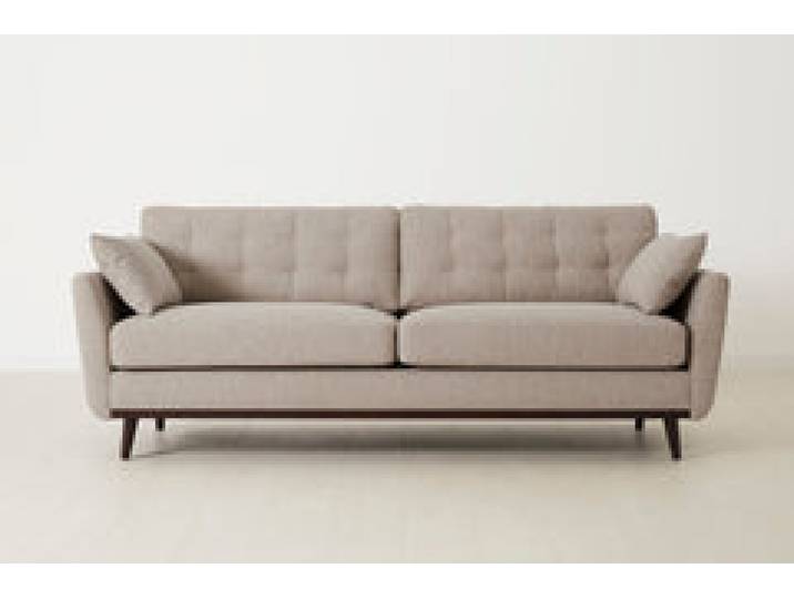 Dreisitzer-Sofa Model 10, Steingrau