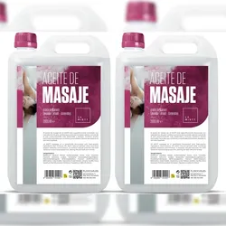 LA MISTT Süßmandel-, Rosmarin-, Lavendel-, Fenchel- und Rosmarinöl 2 x 2 Liter | Professionelles Massageöl | Körperöl