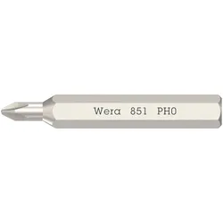 Wera 851/0 Micro Bits für Kreuzschlitzschrauben Phillips-Recess, PH 0 x 30 mm - 05058121001