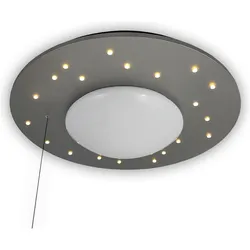 Niermann Stand By, Kinderlampe, Niermann Starlight LED Deckenleuchte E27 Silber Made in Germany