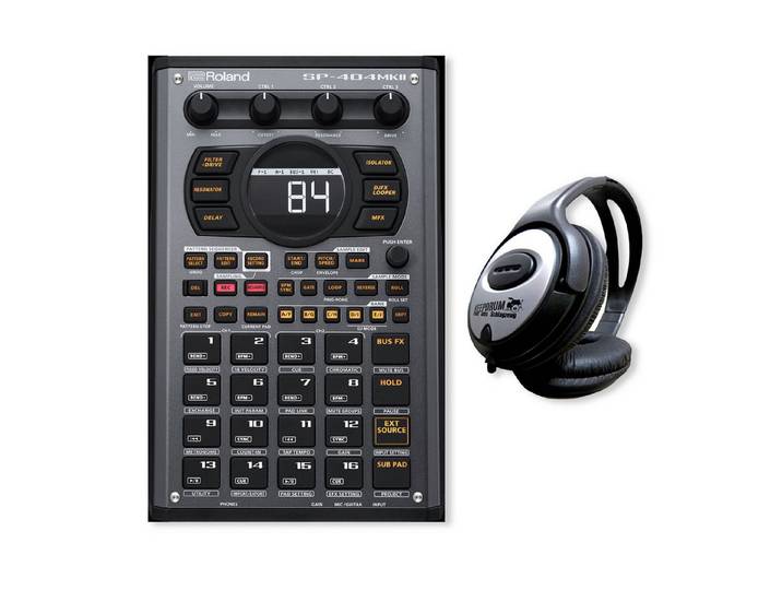 Roland Audio Roland Sampler SP-404 MKII mobiler Sequencer mit Kopfhörer Digitales Aufnahmegerät (Vorteils-Set mit Kopfhörer)
