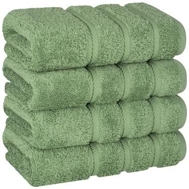 American Soft Linen 4-Piece Turkish Hand Towel Set