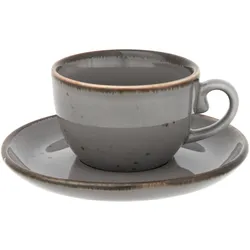 Espressotasse mit Untertasse Capri Grau