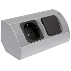 CORNER BOX 1 EckSteckdose + Schalter