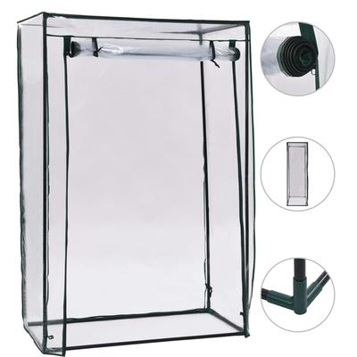 Helloshop26 - Gewächshauszelt für Pflanzen Blumen Gemüse und Tomaten 102 x 52 x 150 cm transparent 02_0044665