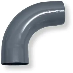 Bogen 85°, Metall, Farbe dunkelgrau DN75