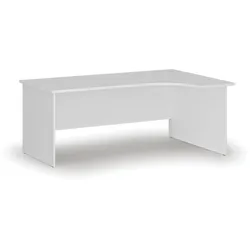 Büro-Eckschreibtisch PRIMO WHITE, 180x120 cm, rechts, weiß