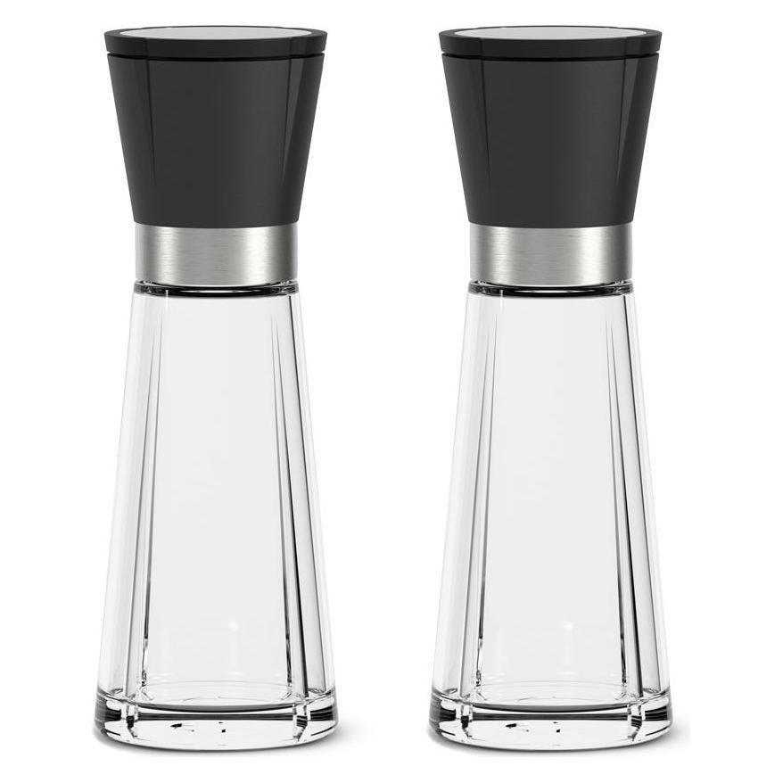 Rosendahl - GC Salz- und Pfefferstreuer-Set - Black/Steel - 20.5 cm (Diverse Gewürze, Pfeffer, Salz) (15741)