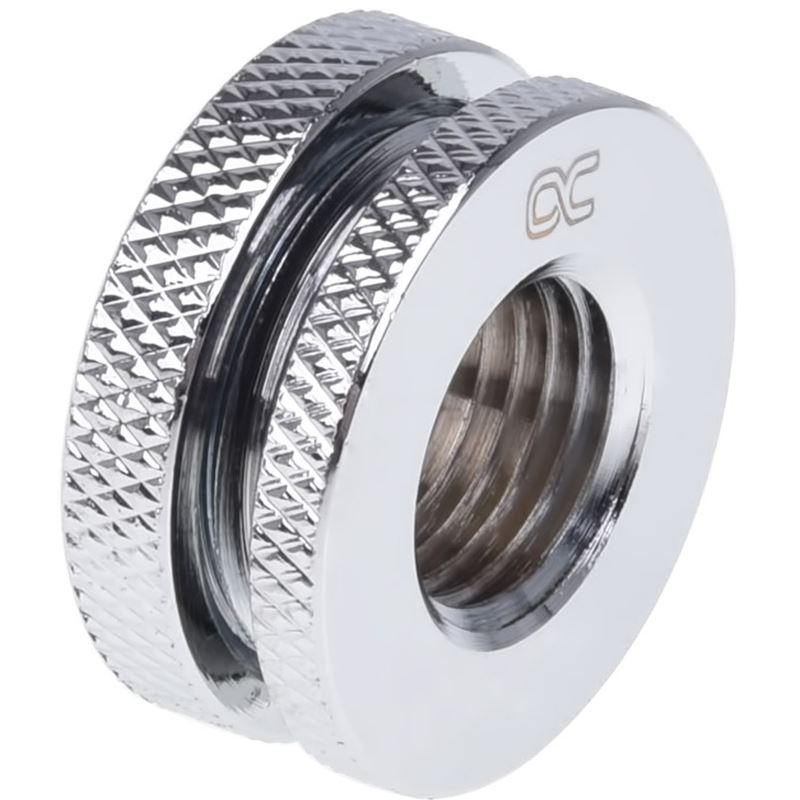 Alphacool HF Schottverschraubung kurze Version G1/4, chrom