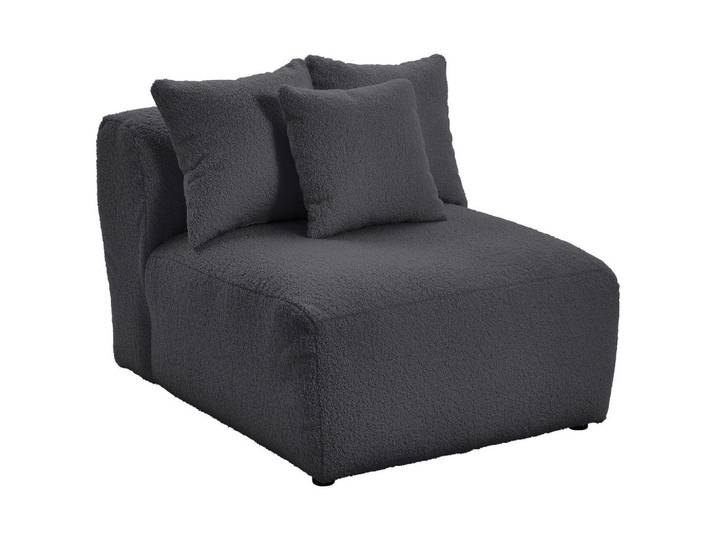 Livetastic Sofaelement, Dunkelgrau, Textil, 85x70x122 cm, Made in EU, erweiterbar, Rücken echt, individuell planbar, Wohnzimmer, Sofas & Couches, Modulsofas