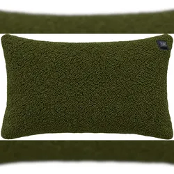 Warmpi Kabelloses Heizkissen mit Akku (10.000mAh) - Teddy-Boucle Grün - Wärmekissen 50x30cm inkl. 2,5m USB-Kabel