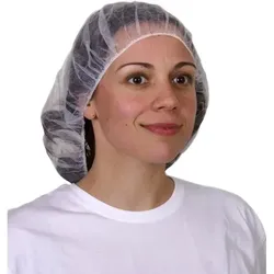 Einweghaube Ampri, Baretthaube, Bouffant-Caps Einweg-Kopfschutz, Durchm. 52 cm, 100 Stück-Pack