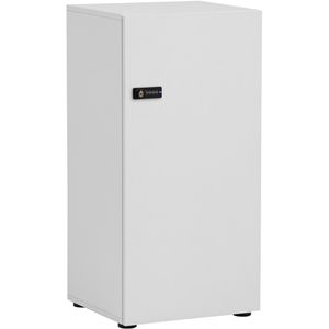 Möbelpartner Schließfachschrank Locked, weiß, 1 Fach, Holz, 45,4 x 92,6cm, mit Zahlenschloss