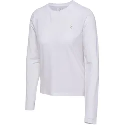 hummel hmlYOGA Soft Loose Langarmshirt Damen 9001 - white XS