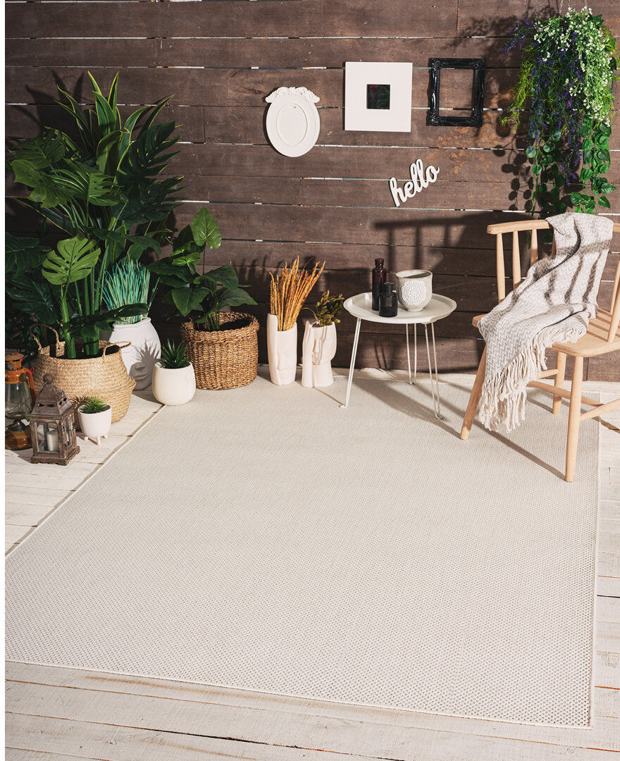 Latitude Run Hisakazu Flatweave Indoor / Outdoor Area Rug Rectangle 160 x 220cm