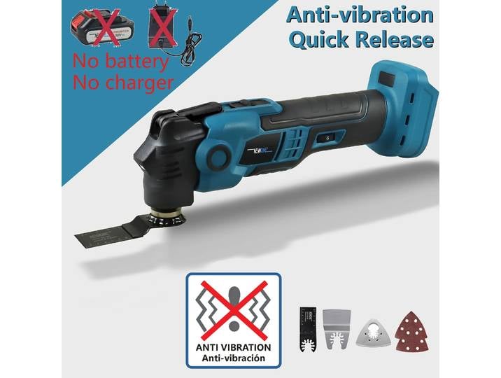 Outil oscillant à dégagement rapide sans balais NEWONE 18V, outil multifonctionnel, outil de rénovation, tondeuse électrique compatible avec LXT 18V