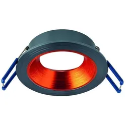 Rutec ALU10215 Einbauring MixMi, schwenkb. ,rund, Aluminium basalt/zinnober