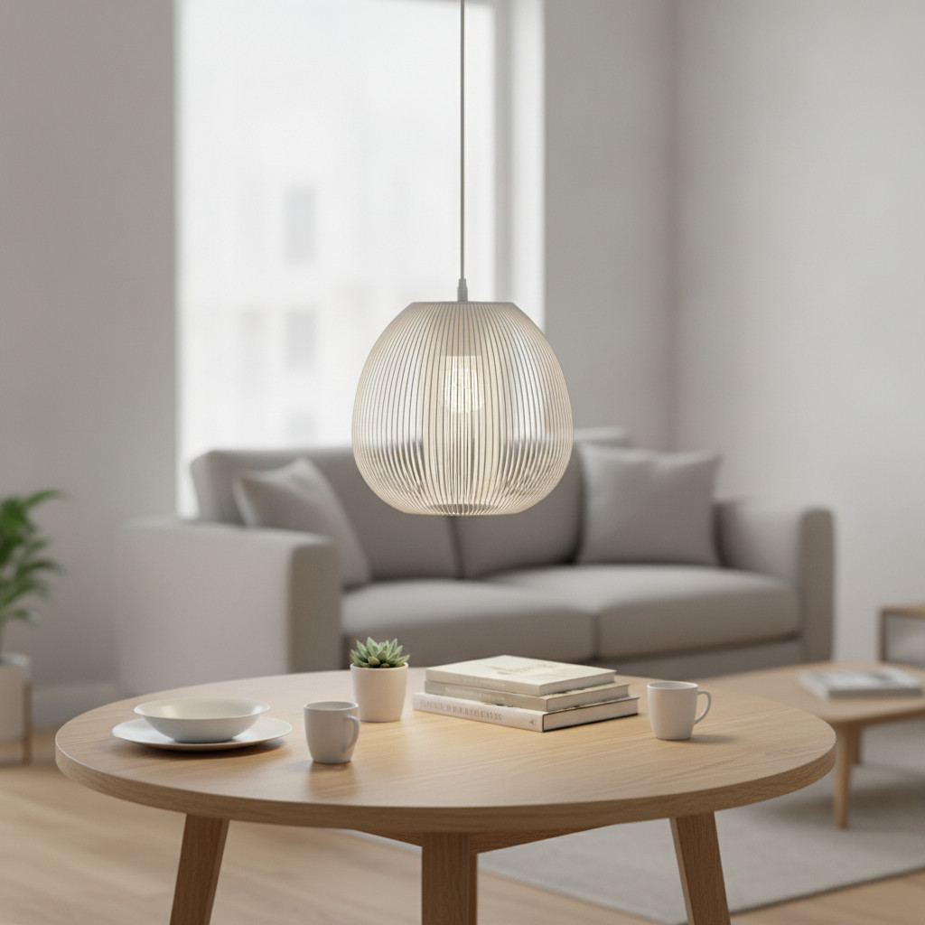 Lyora Hanglamp Desire wit aluminium modern