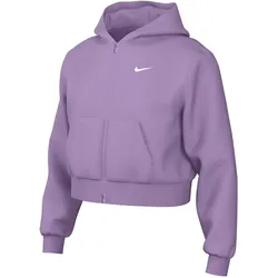 NIKE Sportswear Studio Fleece Oversize Kapuzenjacke Mädchen 589 - violet star/white M (137-146 cm)
