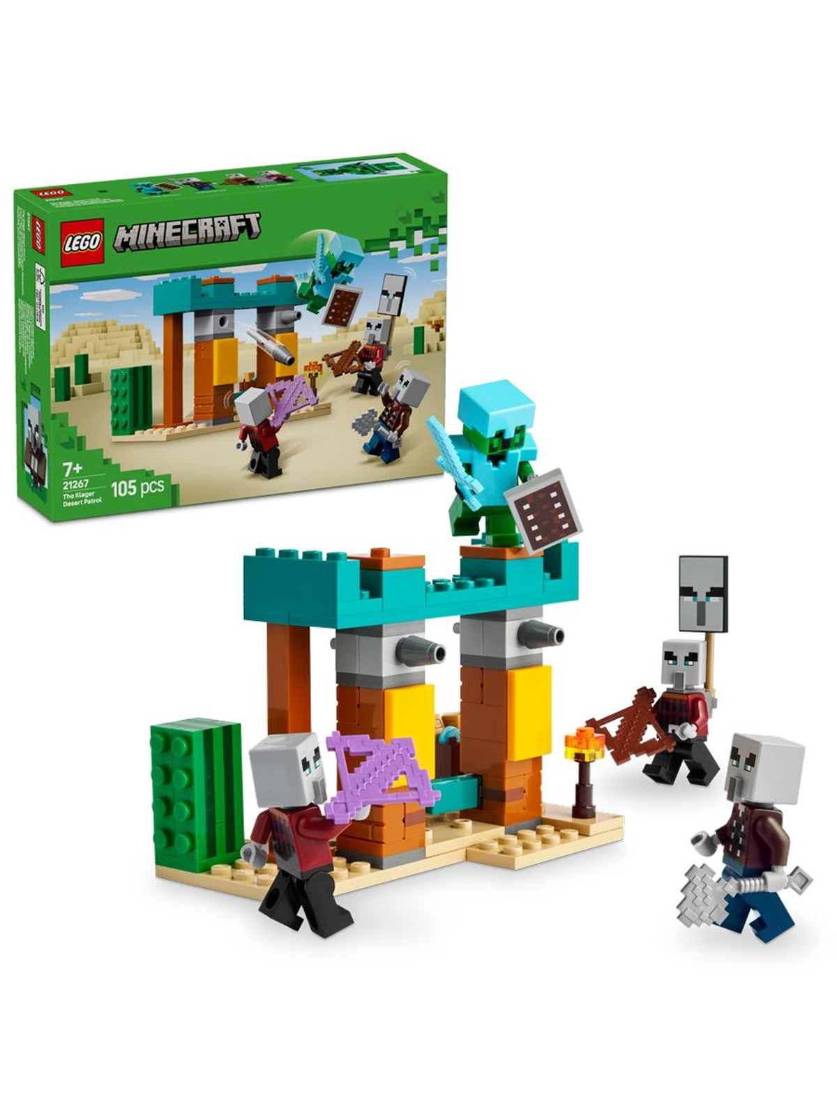 LEGO Minecraft 21267 Die Illager-Wüstenpatrouille