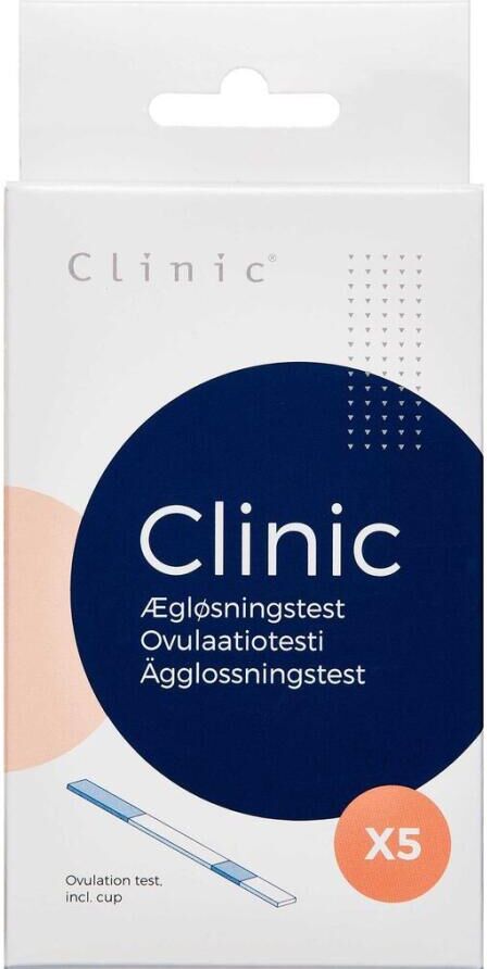 Clinic ægløsningstest m/kop Medicinsk udstyr 5 stk