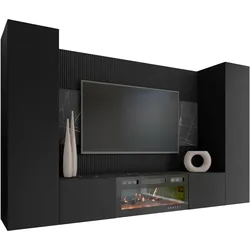 WOHNWAND Deromi V mit Kamin