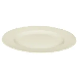 Esmeyer 6 x Seltmann Speiseteller 25 cm Fahne, Form:  Marieluise, Glasur: elfenbein, Dekor: 00003
