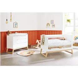 Pinolino, Komplett-Babyzimmer, Bridge (Babybett, Wickelkommode)